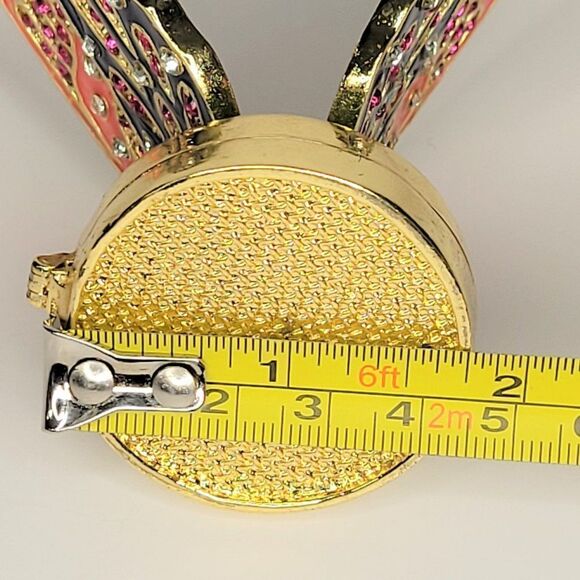 COLLECTIBLE Butterfly Motif Hinged Small Jewelry Bejewelled Trinket Box -NWOT - Picture 7 of 7